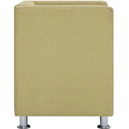 Sessel Würfel Stoff grün