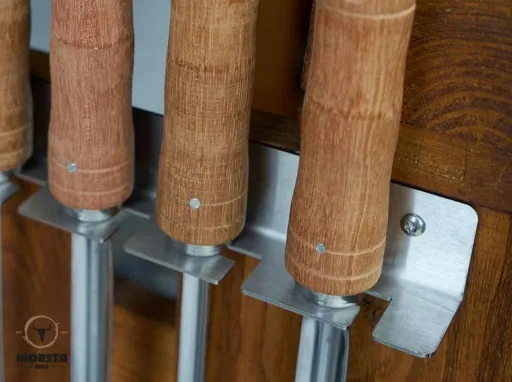 Spießhalter für 5 Churrasco Spieße