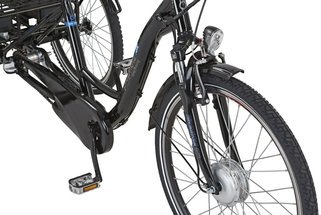 E-Bike-Dreirad, 24/26 Zoll, Rahmenhöhe 46 cm, 3-Gang Nabenschaltung, schwarz, CARGO 3R 20.ESL.10