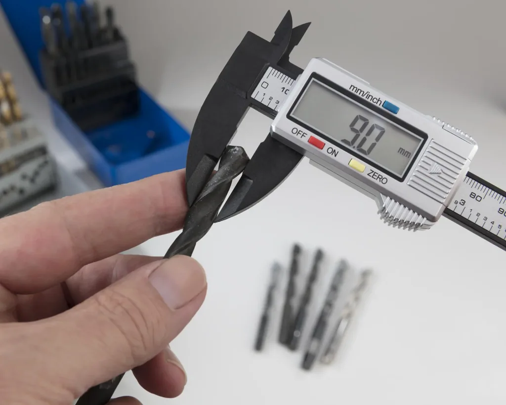 Digital-Schieblehre 150 mm, mm und Zoll, 0,1 mm Messbereich