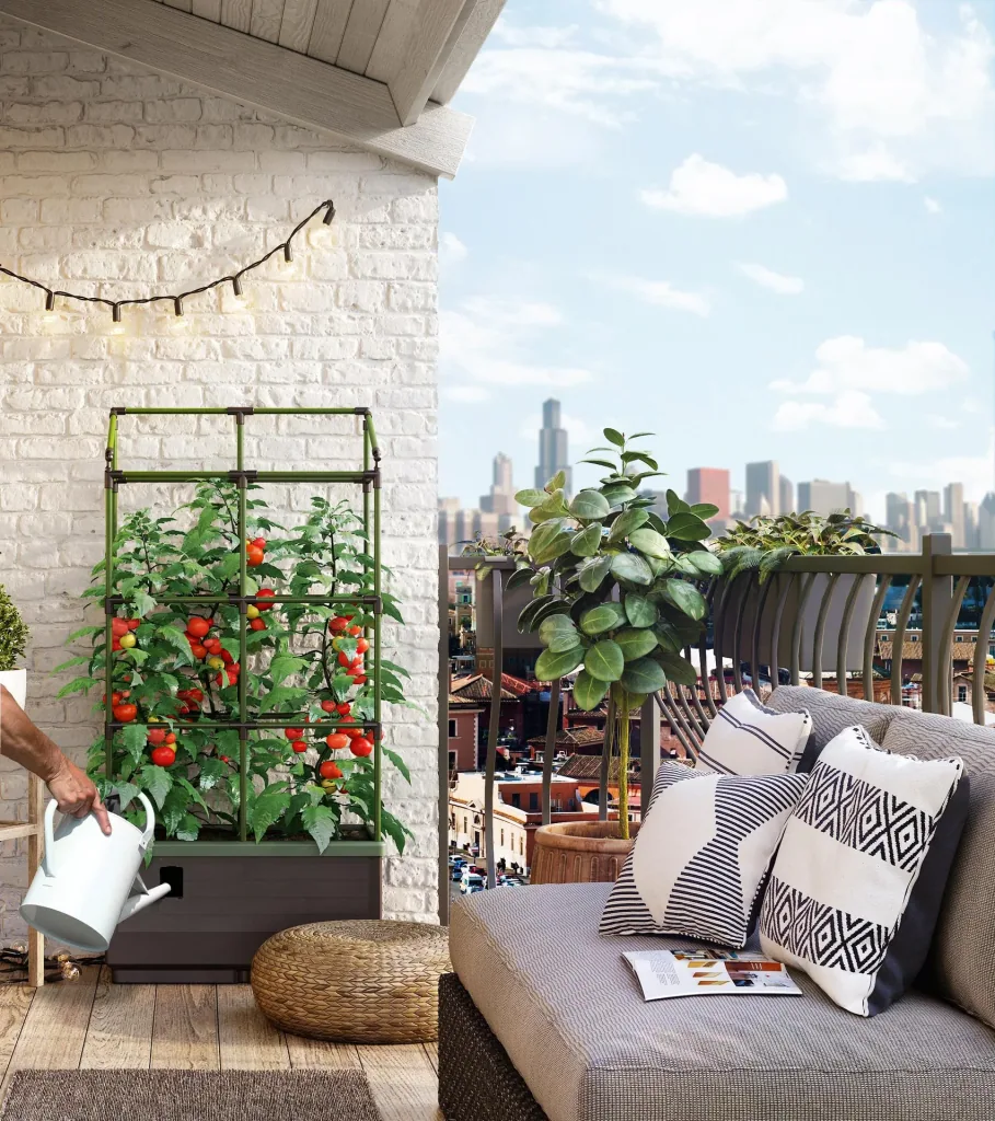 Pflanzbox "City Jungle" mit Rankgitter