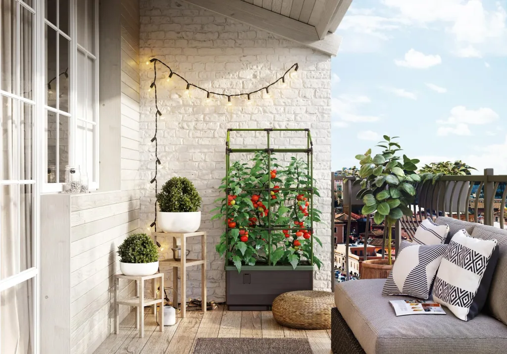 Pflanzbox "City Jungle" mit Rankgitter