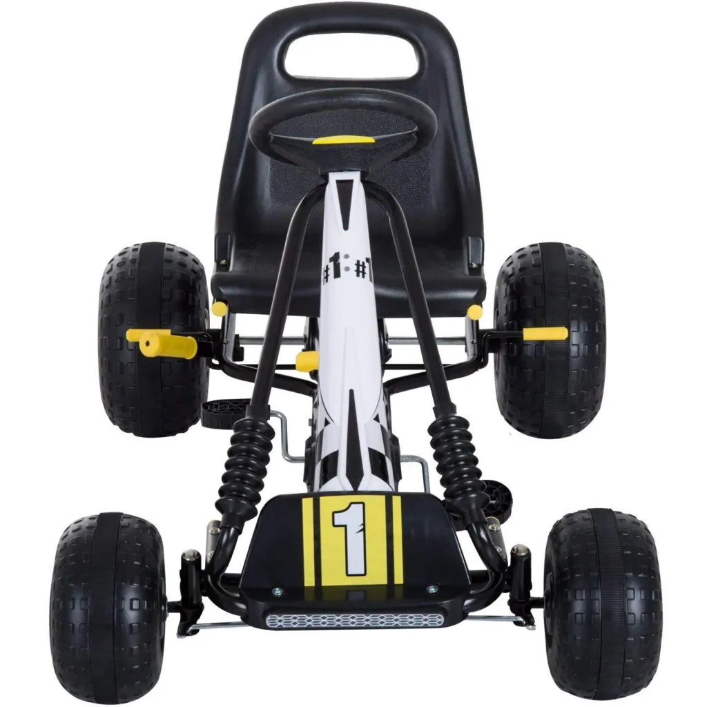 Tretauto Go Kart Tretfahrzeug ab 3 Jahre Schwarz