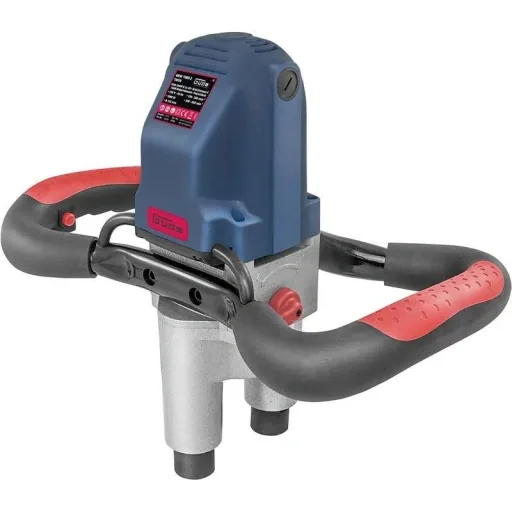 GRW 1800 2 Zwillingsmischer für Beton, Mörtel und Farbe - 1800 Watt - 230V
