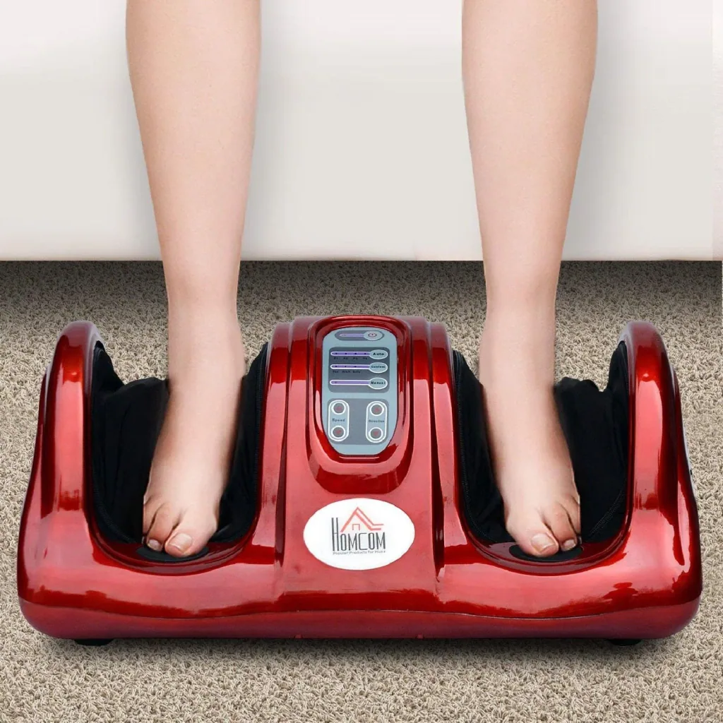 Fußmassagegerät Reflexzonenmassage mit Fernbedienung Rot