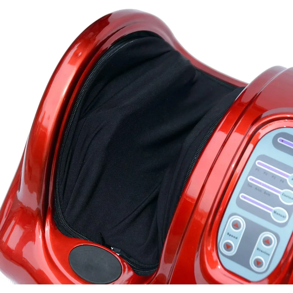 Fußmassagegerät Reflexzonenmassage mit Fernbedienung Rot