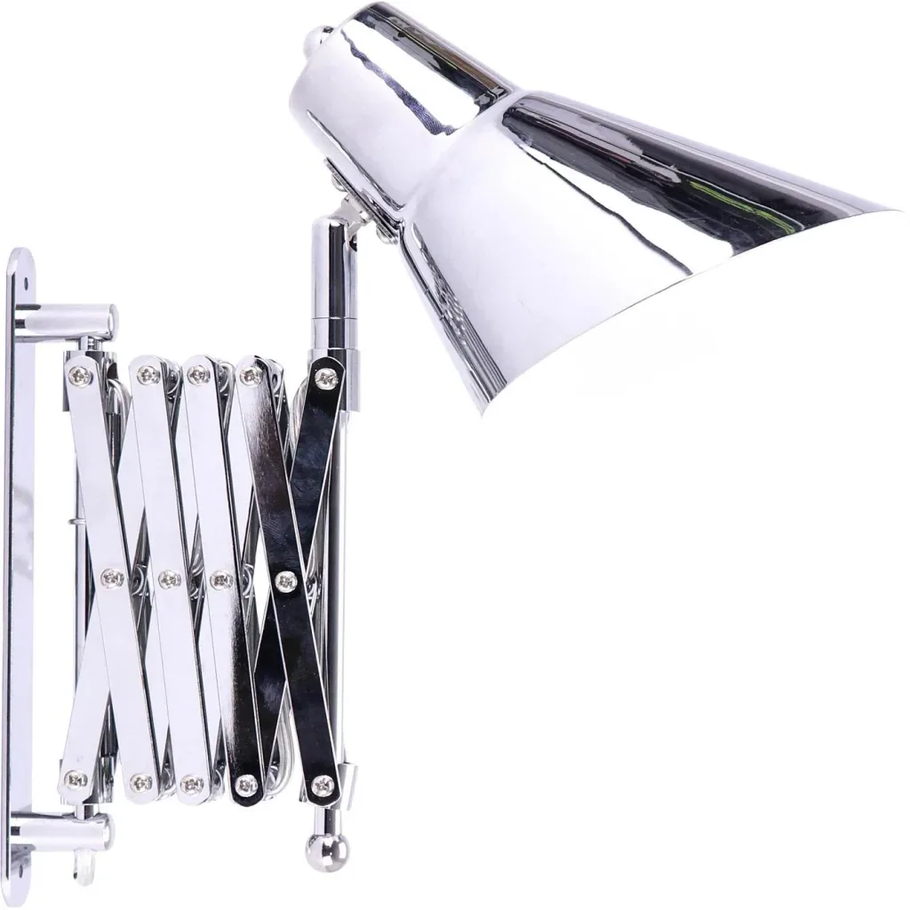 VT-7402 Chrom-Wandleuchte mit Harmonika-Aufhängung - E27