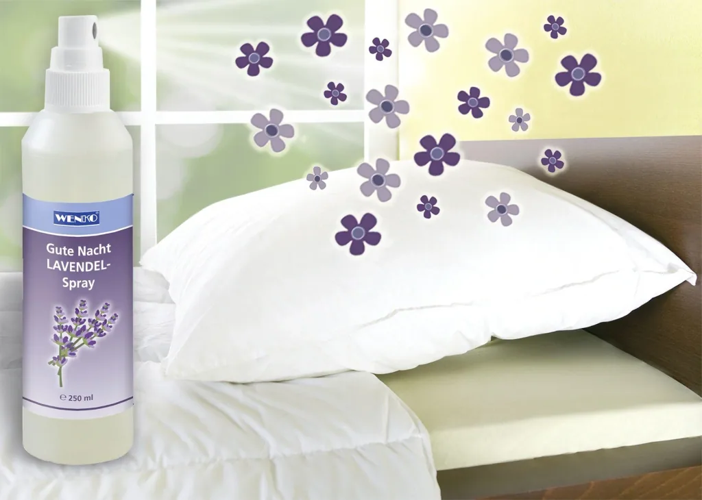 Duft-Set, Spray und Duftsäckchen „Gute Nacht“, Lavendel