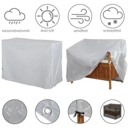 Überdachung 2-Sitzer Gartenbank 135x66x88/70cm