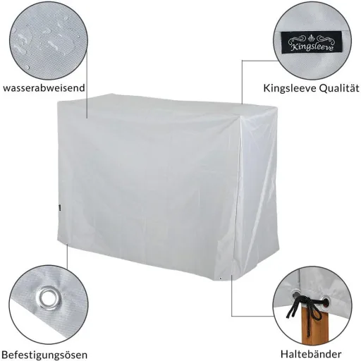 Überdachung 2-Sitzer Gartenbank 135x66x88/70cm
