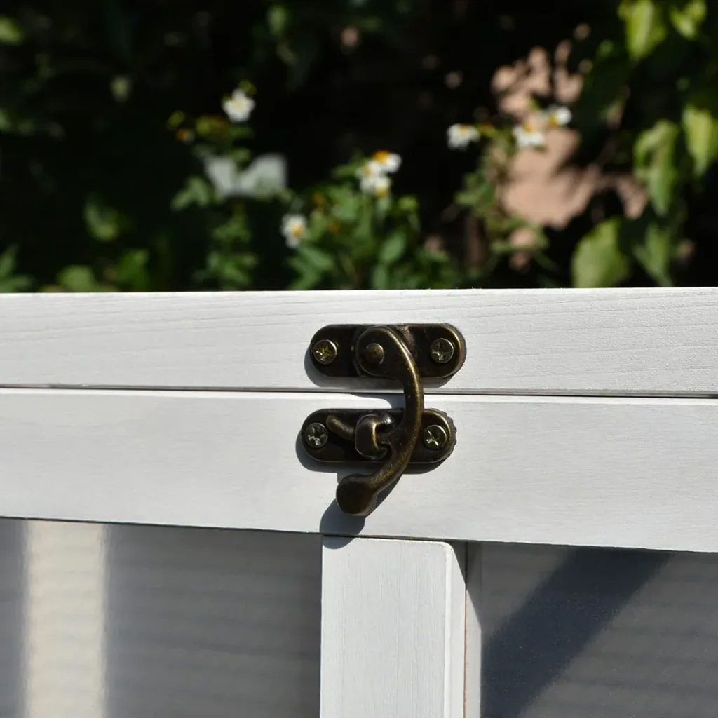 Kaninchenstall mit Rollen natur
