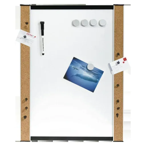 Whiteboard + Magnettafel + Korkrand für Notizzettel