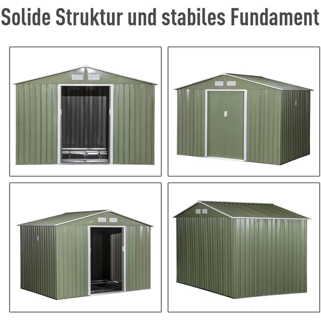 Gartenschuppen grau