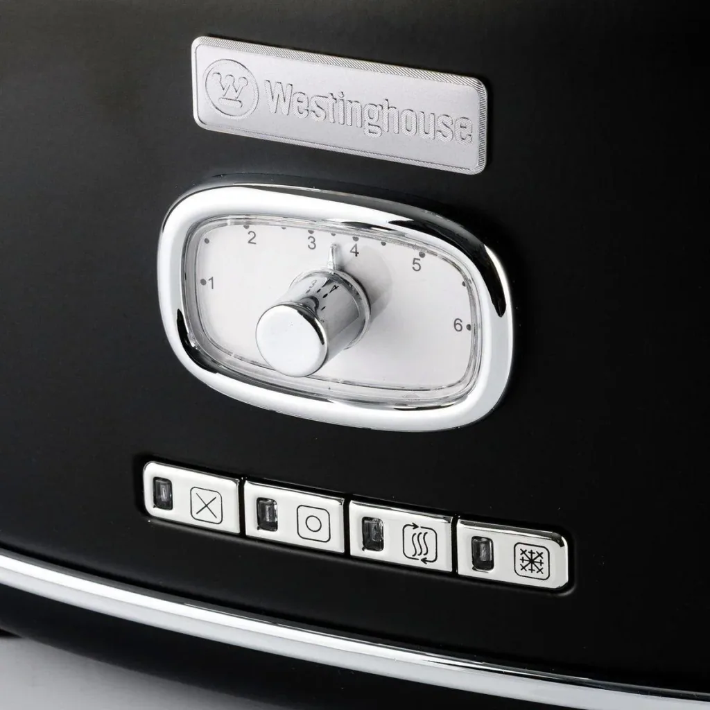 Retro-Toaster - 2-Scheiben-Toaster - Schwarz