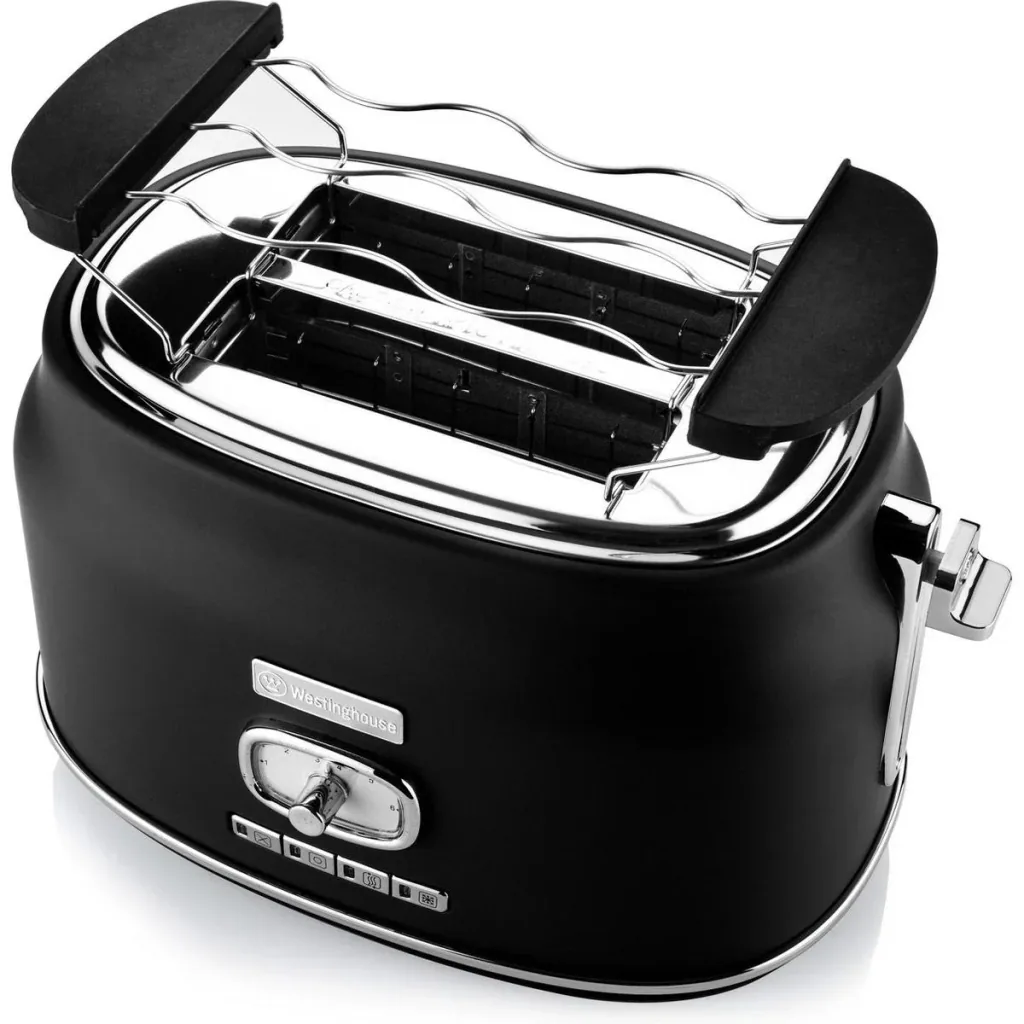 Retro-Toaster - 2-Scheiben-Toaster - Schwarz