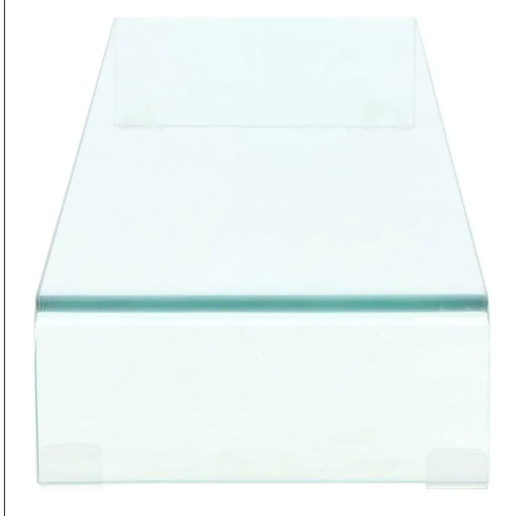 Transparenter TV-Schrank/Monitorständer 110x30x13 cm Glas
