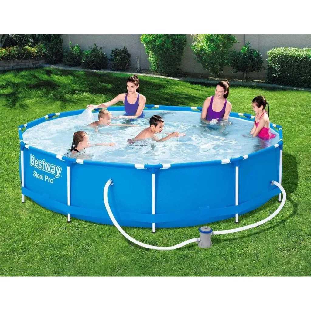 Schwimmbad mit Filterpumpe - Ø366cm - 6473 L - Filterpumpe: 1,2 m³/h