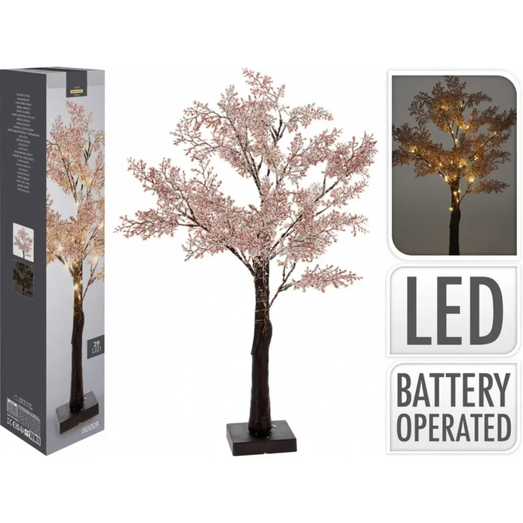 Beleuchteter Weihnachtsbaum - mit 29 LED - Höhe 60 cm