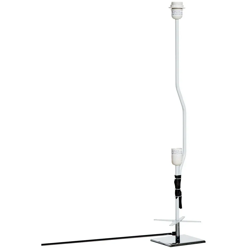 Stehlampe Wohnzimmer E27 Edelstahl 120cm Weiß