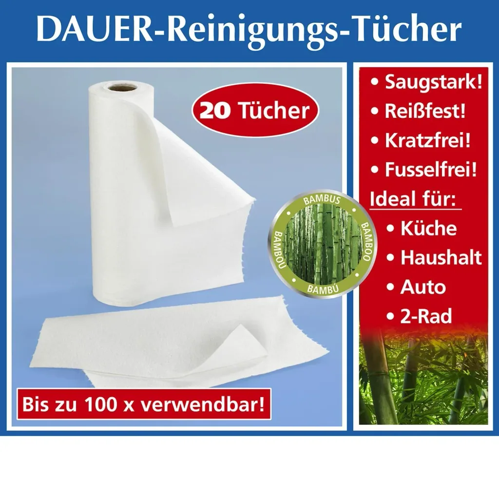 Bambus-Reinigungstücher 20 Stück