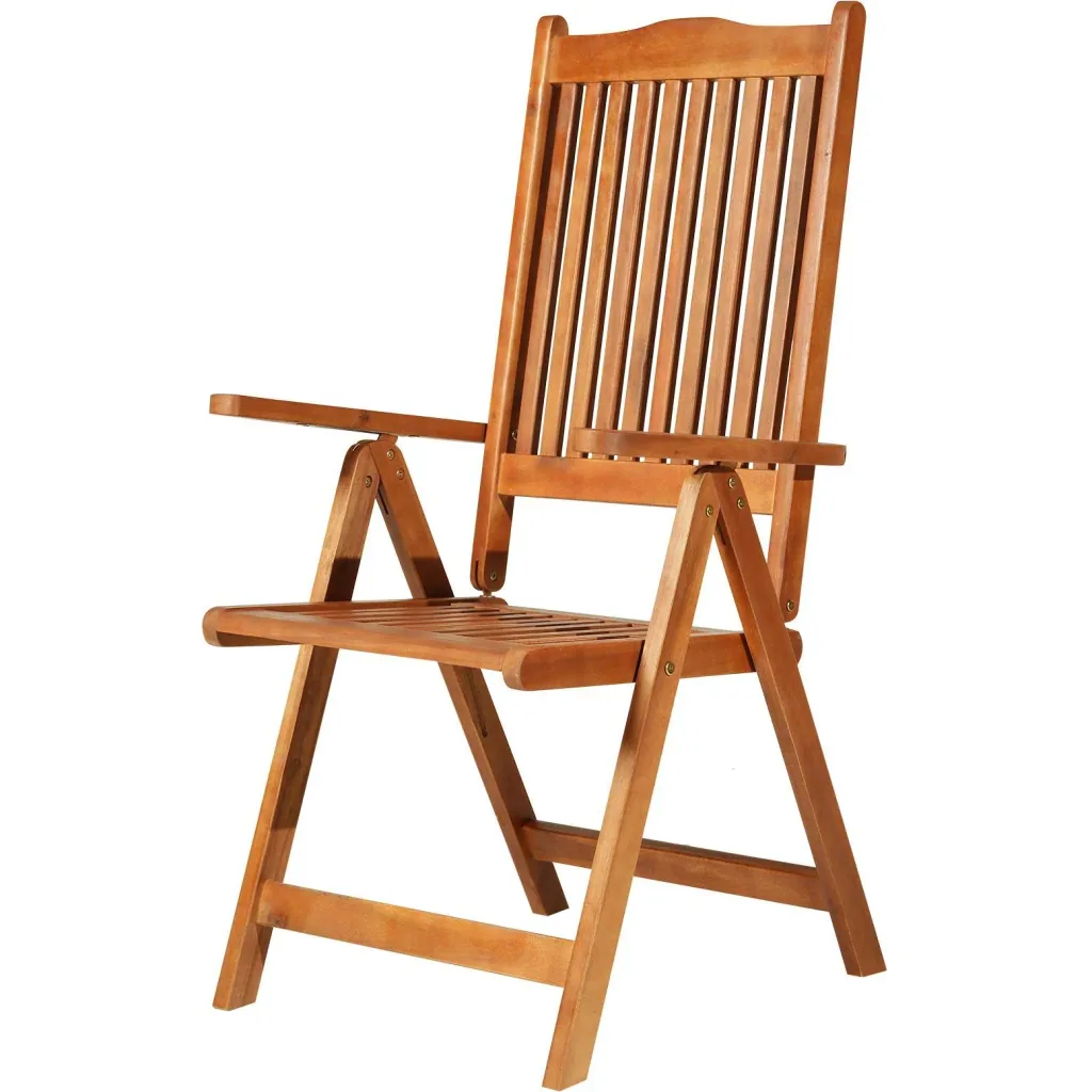 Klappstuhl Gartensessel Gartenmöbel 5-Fach verstellbar Akazienholz geölt 64 x 55 x 110 cm