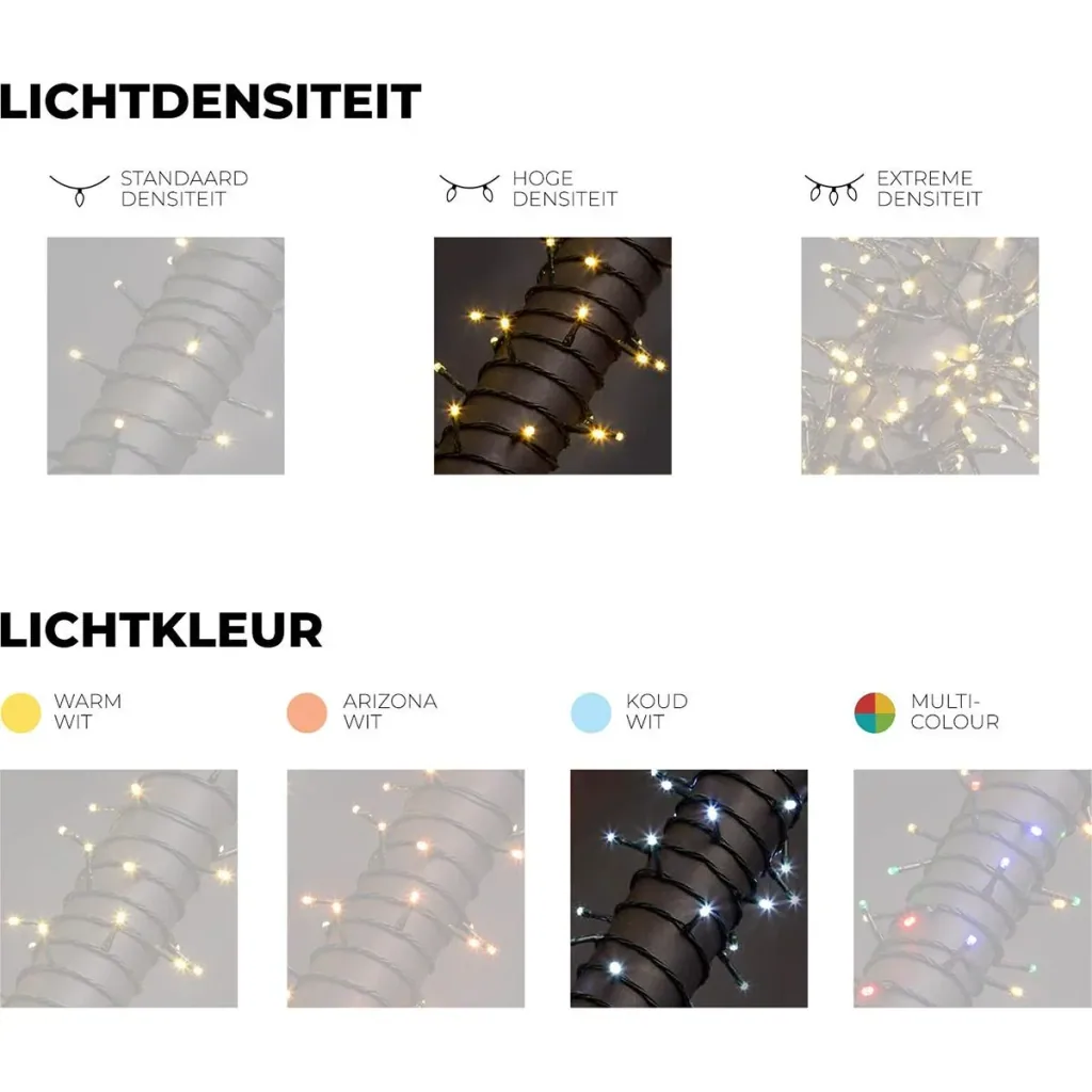 Vellight Weihnachtsbeleuchtung - 20m - 300 LEDs - Weiß - Innen & Außen