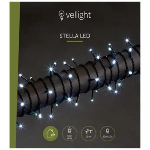 Vellight Weihnachtsbeleuchtung - 20m - 300 LEDs - Weiß - Innen & Außen