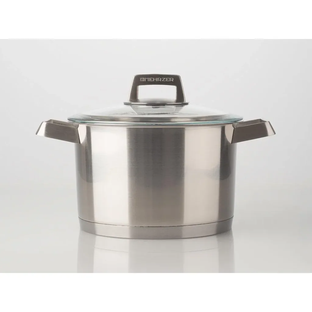 Mehrzer Premium - Hoher Kochtopf mit Deckel - 20 cm - Edelstahl