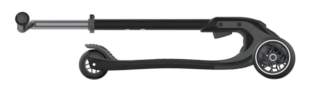 ULTIMUM LIGHTS Tretroller, 125/90 mm extra breit, ABEC 7, 3-rädrig, höhenverstellbar, LED-Leuchtmodul, grau