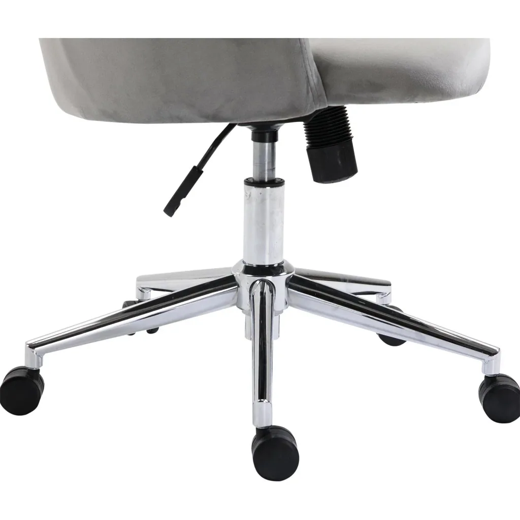 Drehstuhl Polsterstuhl Chefsessel 150 kg Belastbarkeit höhenverstellbar Samt 56 x 52,5 x (72 81) cm