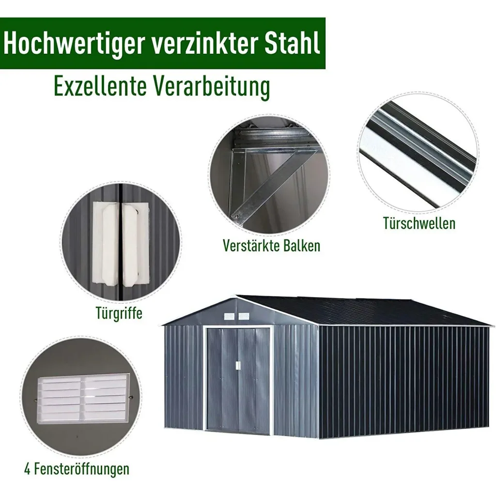 Geräteschuppen mit Fundament