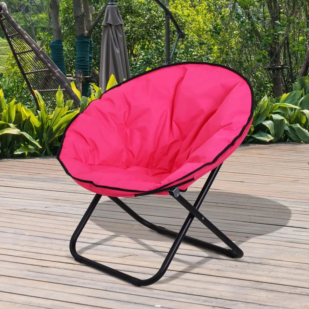 Klappstuhl Klappsessel Gartenstuhl Polstersessel faltbar Rosa 80 x 80 x 75 cm