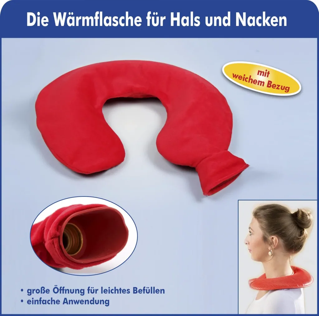 Nackenwärmflasche mit breitem Trichter