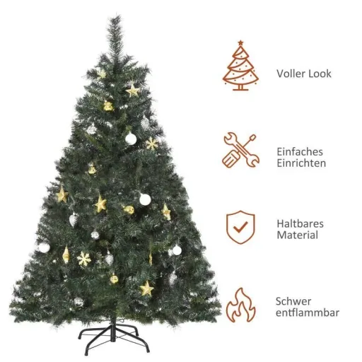 Künstlicher Weihnachtsbaum mit 120 LEDs grün