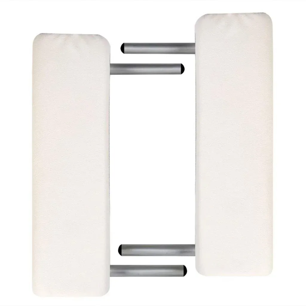 Klappbarer Massagetisch 3 Zonen mit Aluminiumrahmen (creme)