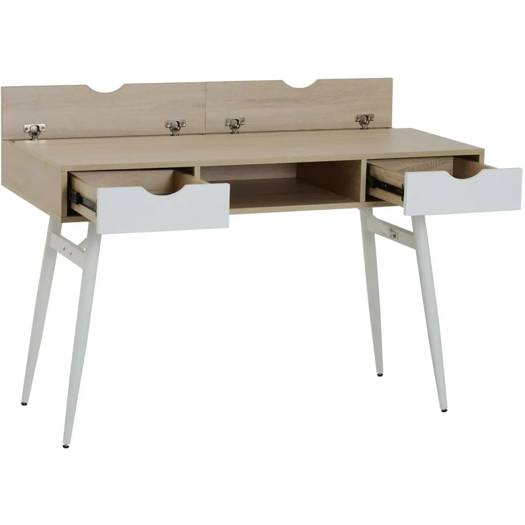 Schreibtisch PC-Tisch Bürotisch Arbeitstisch Computertisch mit 2 Schubladen 120 x 60 x 76 cm