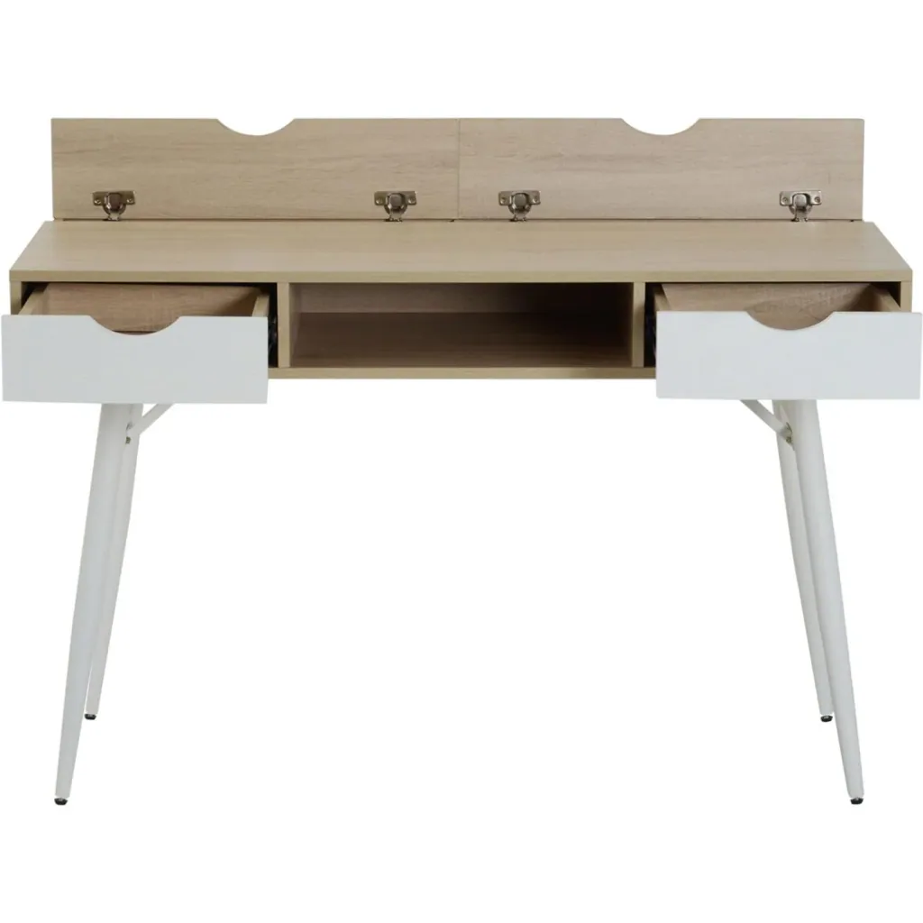 Schreibtisch PC-Tisch Bürotisch Arbeitstisch Computertisch mit 2 Schubladen 120 x 60 x 76 cm