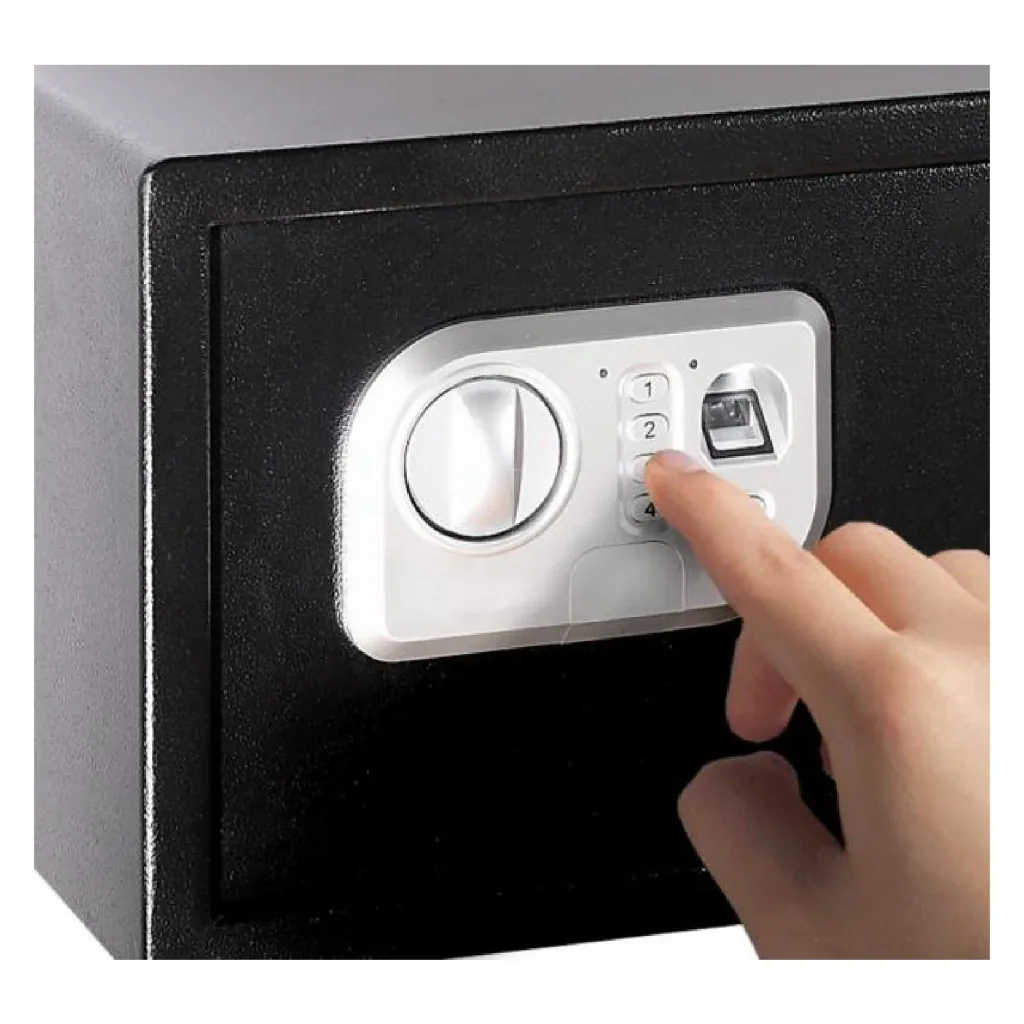 Tresor mit Zahlencode und Fingerabdrucksensor