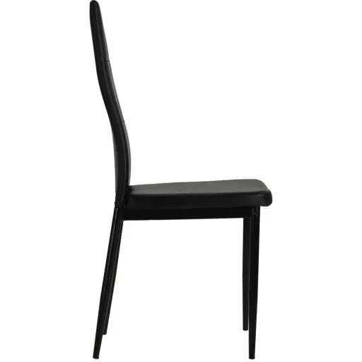 Esszimmerstühle 2 Stück Kunstleder schwarz