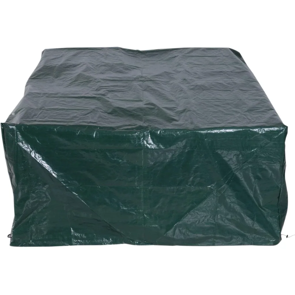 Abdeckplane Schutzhülle Gartenmöbel Abdeckhaube Wasserdicht UV-Schutz Rechteckig PE Grün 235 x 190 x 90 cm