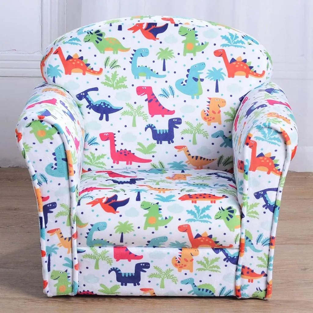 Kindersessel Kindersofa Polstersessel Minisessel für Kinder im Urwald 3 9 Jahre Flanell + Holz + Schaumstoff 50 x 39 x 4