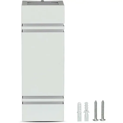 VT-7662 Wandleuchte für Außen Auf/Ab - GU10 - Edelstahl - Weiß - IP44