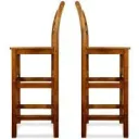 2x Barhocker Akazienholz