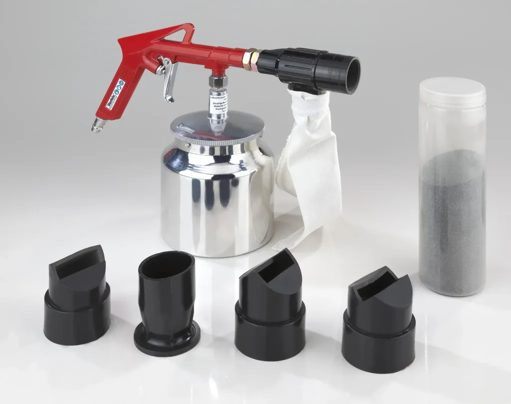 Druckluft-Sandstrahl Pistole inklusive Zubehör-Set