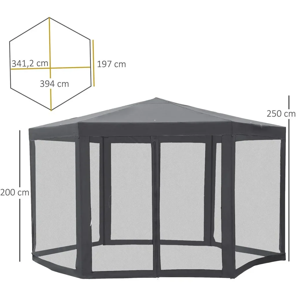 Pavillon Gartenpavillon mit Moskit