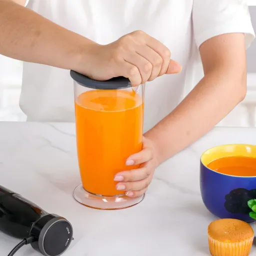 Stabmixer-Set aus Edelstahl