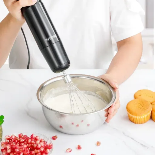 Stabmixer-Set aus Edelstahl