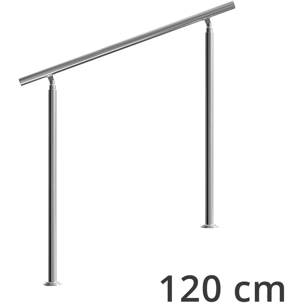 Geländer - Edelstahl - silber - 107,5 x 120 cm