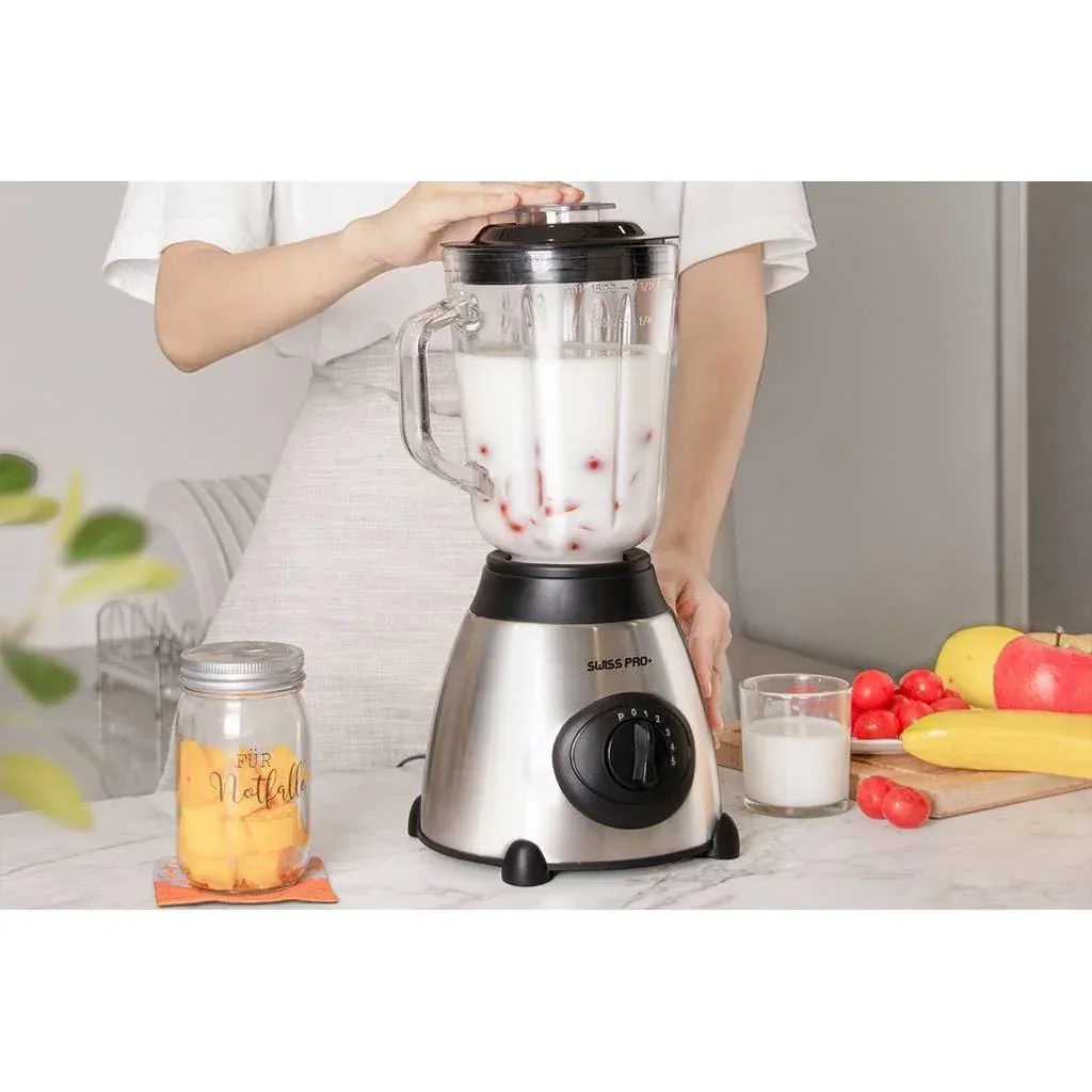 Mixer - 5 Geschwindigkeiten - 1.5L - 1000W - Edelstahl