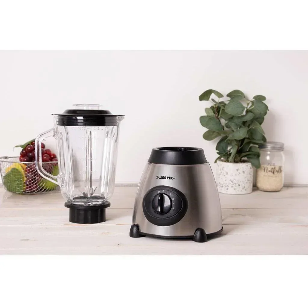 Mixer - 5 Geschwindigkeiten - 1.5L - 1000W - Edelstahl